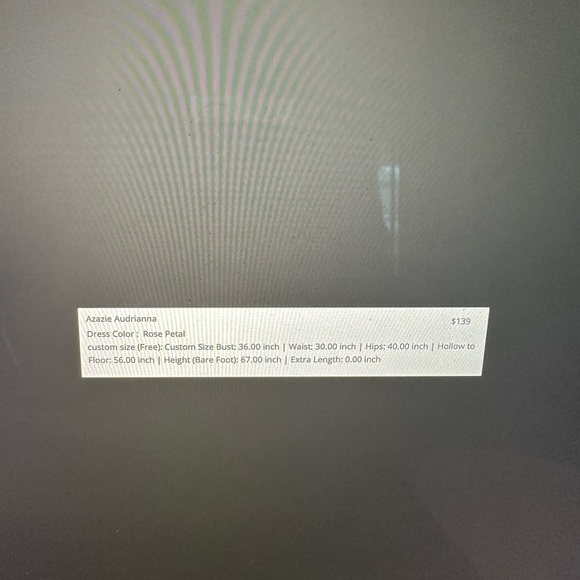 Azazie Like New Bridesmaid Dress Rose Petal Off the Shoulder Custom Size - Picture 2 of 2